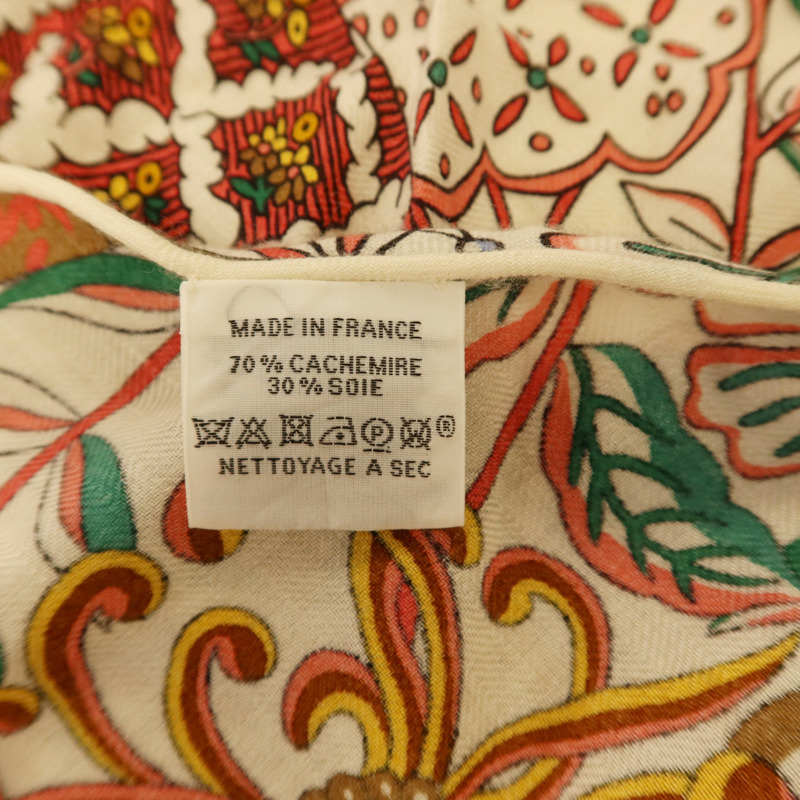 HERMES 羊毛/絲質Giant Triangle Scarf 208x99絲巾-9