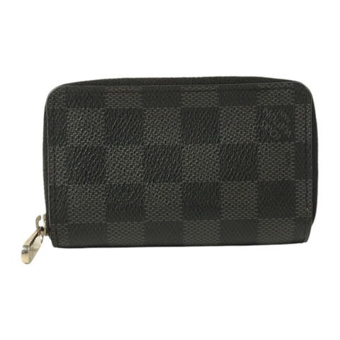 LOUIS VUITTON Damier Graphite Zippy Coin Purse銀扣零錢包