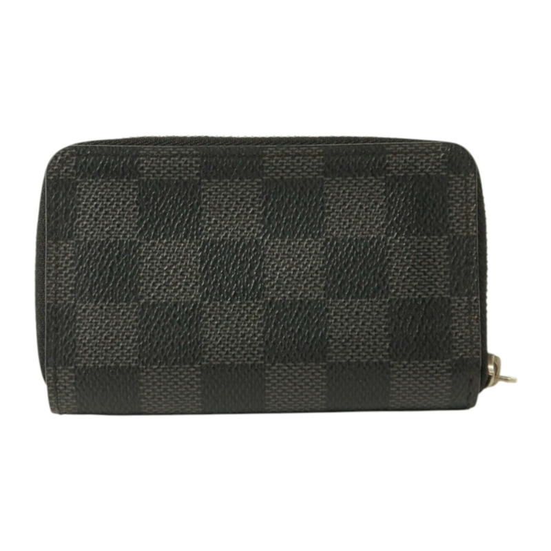 LOUIS VUITTON Damier Graphite Zippy Coin Purse銀扣零錢包-1