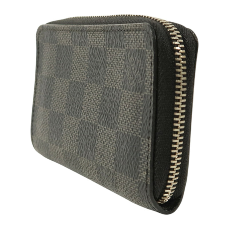 LOUIS VUITTON Damier Graphite Zippy Coin Purse銀扣零錢包-2