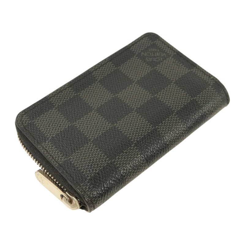 LOUIS VUITTON Damier Graphite Zippy Coin Purse銀扣零錢包-3