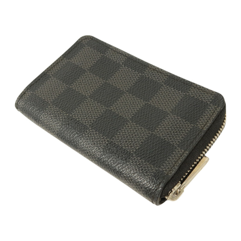 LOUIS VUITTON Damier Graphite Zippy Coin Purse銀扣零錢包-4