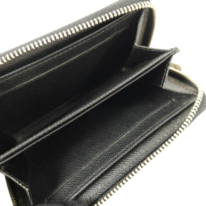 LOUIS VUITTON Damier Graphite Zippy Coin Purse銀扣零錢包-5