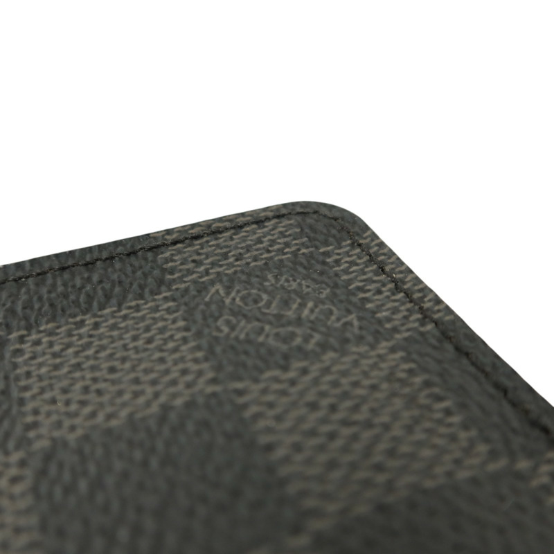 LOUIS VUITTON Damier Graphite Zippy Coin Purse銀扣零錢包-13