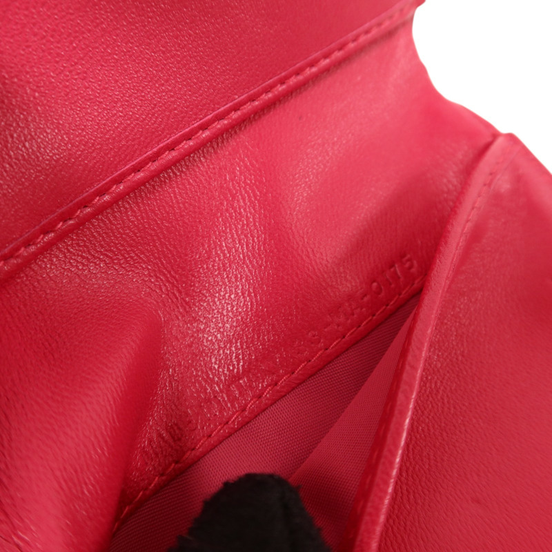 Dior 羊皮皮革Lady Dior Wallet金扣錢包-8