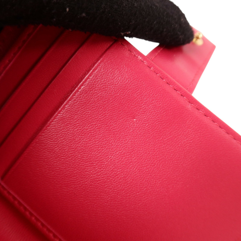 Dior 羊皮皮革Lady Dior Wallet金扣錢包-17