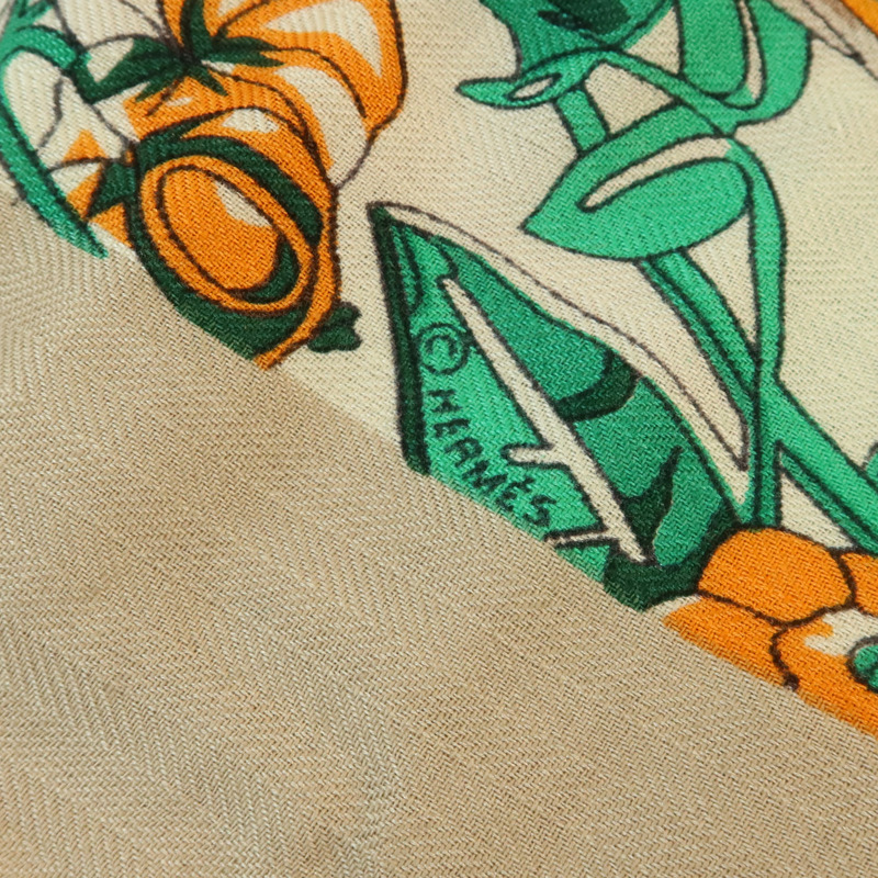 HERMES 羊絨Scarf 140x140圍巾-6