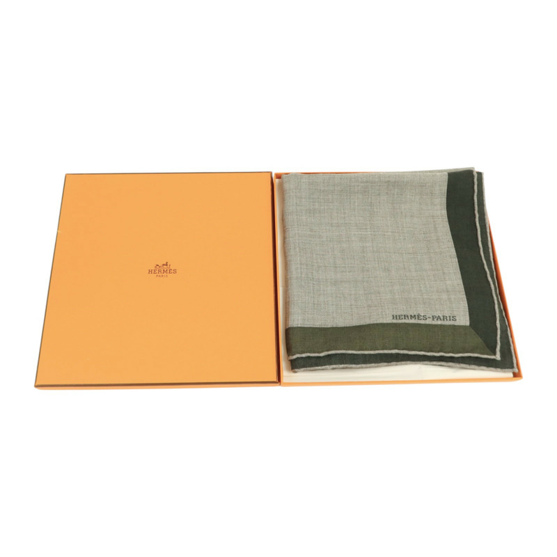 HERMES 羊絨Scarf 90x90圍巾-9