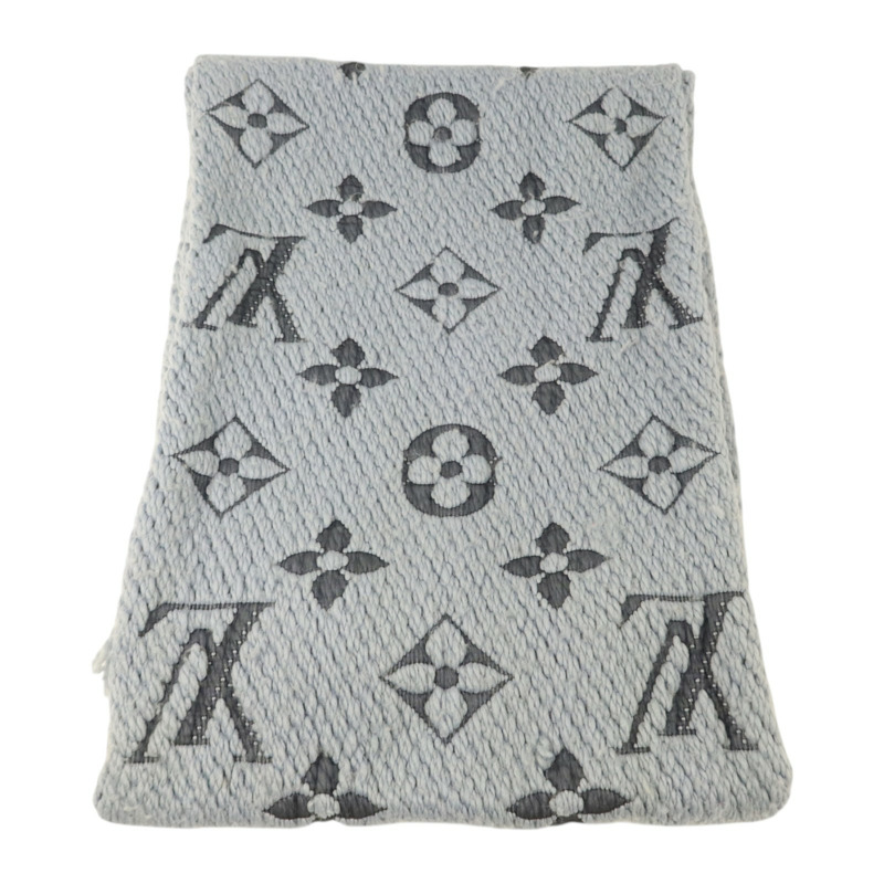 LOUIS VUITTON 羊毛/絲巾Escharp Logomania Muffler圍巾-1