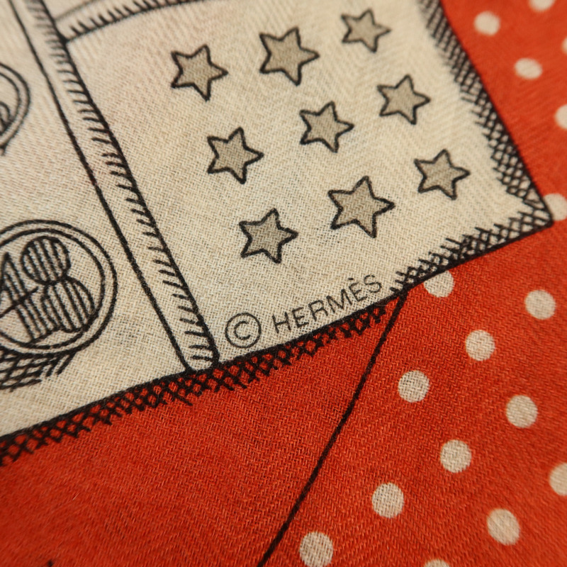 HERMES 羊絨Scarf 140x140圍巾-6