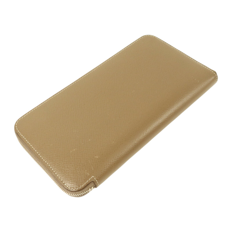 HERMES Epsom皮革Silk in Azap Long Wallet銀扣長錢包Etoupe-3