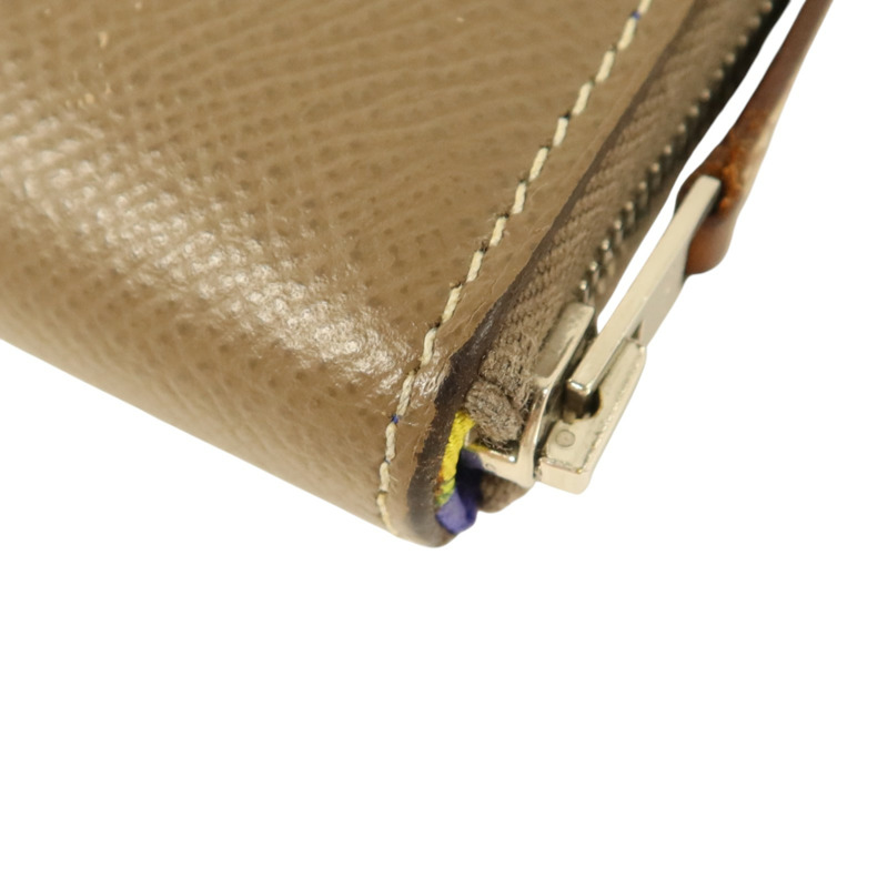 HERMES Epsom皮革Silk in Azap Long Wallet銀扣長錢包Etoupe-11