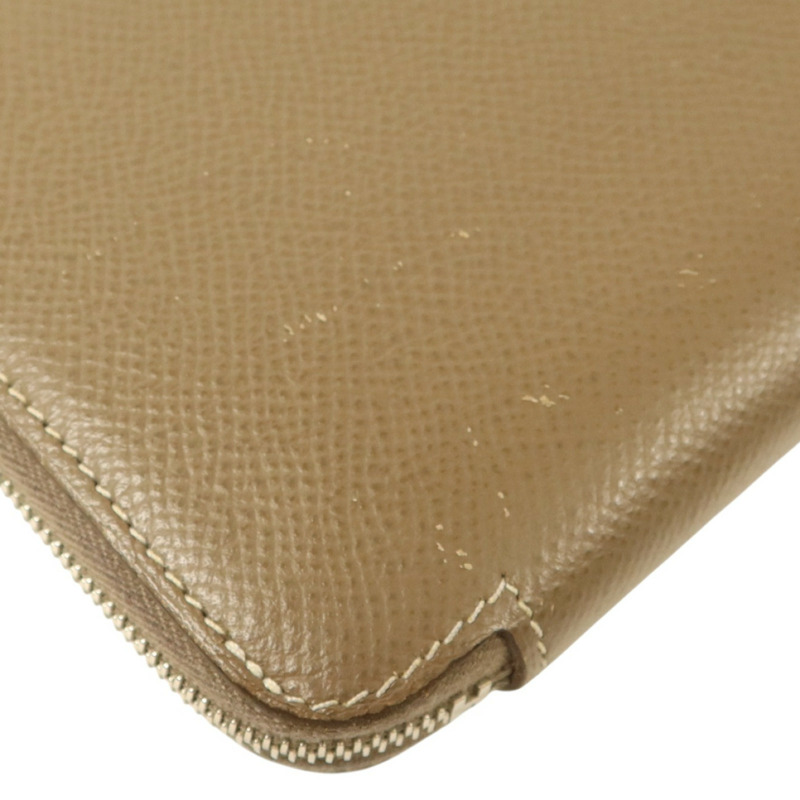 HERMES Epsom皮革Silk in Azap Long Wallet銀扣長錢包Etoupe-15