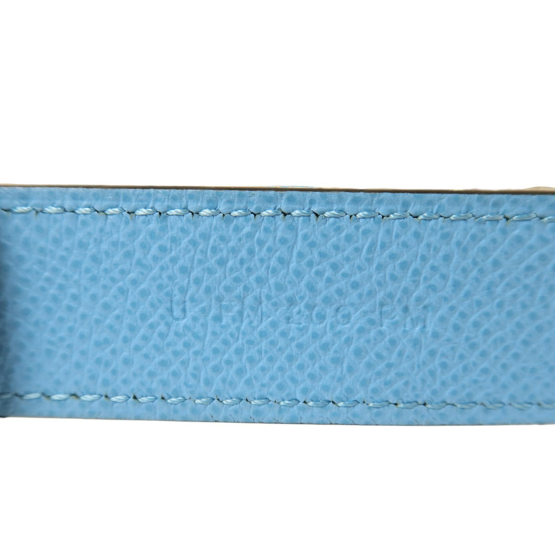 HERMES Epsom皮革Baborde 24 Belt銀扣皮帶-4