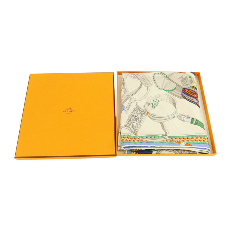 HERMES 絲質Scarf 90x90cm絲巾-9