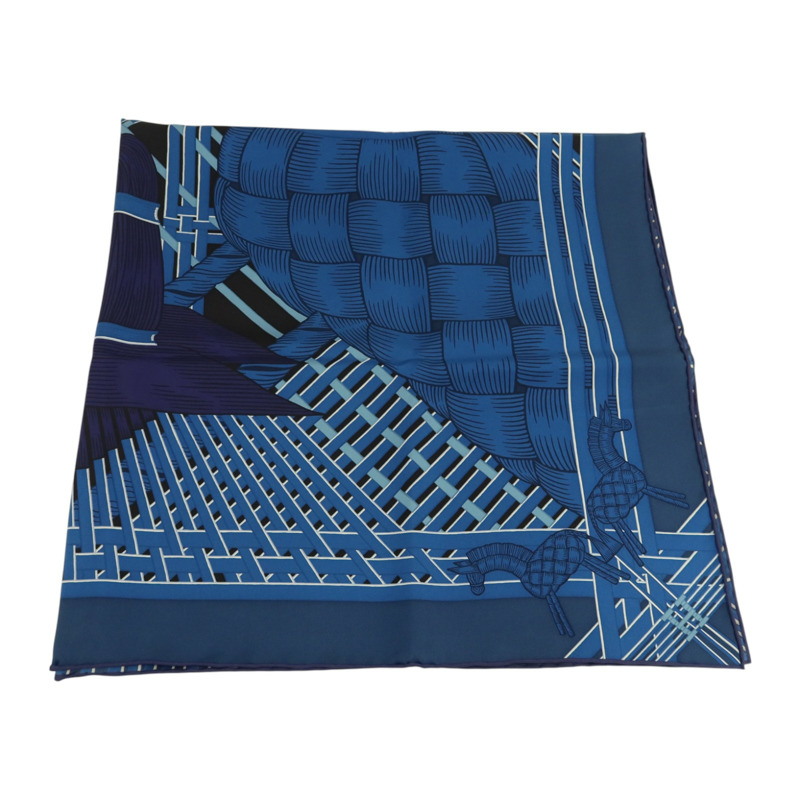 HERMES 絲質Scarf 90x90cm絲巾-1