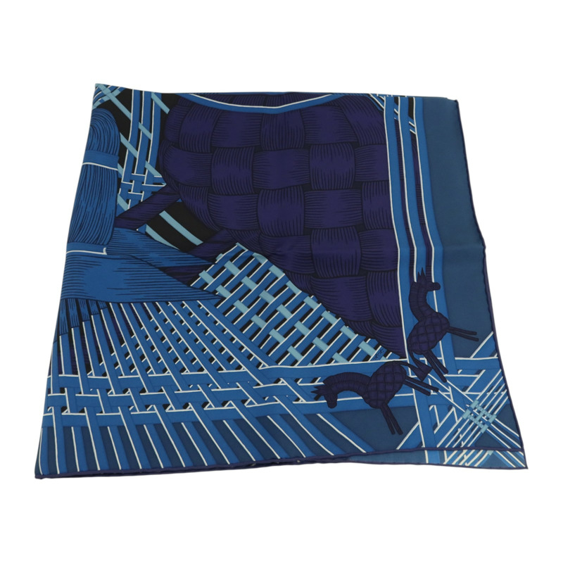 HERMES 絲質Scarf 90x90cm絲巾-4