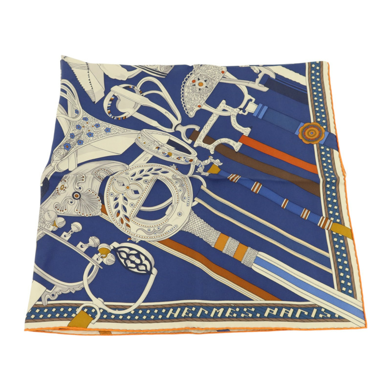 HERMES 絲質Scarf 90x90cm絲巾-1