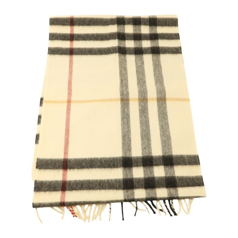 BURBERRY 羊絨Check Cashmere Scarf圍巾-1