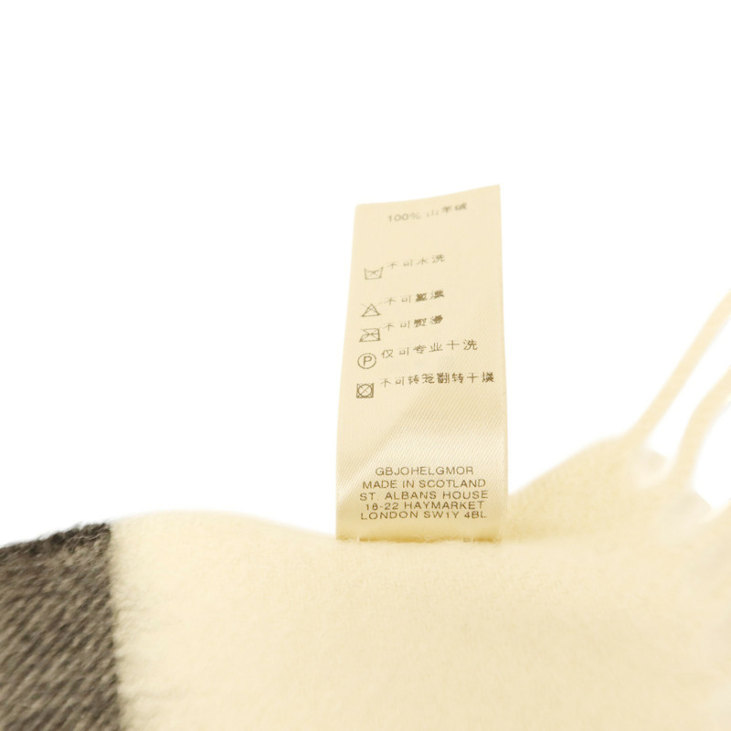BURBERRY 羊絨Check Cashmere Scarf圍巾-6