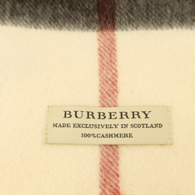 BURBERRY 羊絨Check Cashmere Scarf圍巾-7