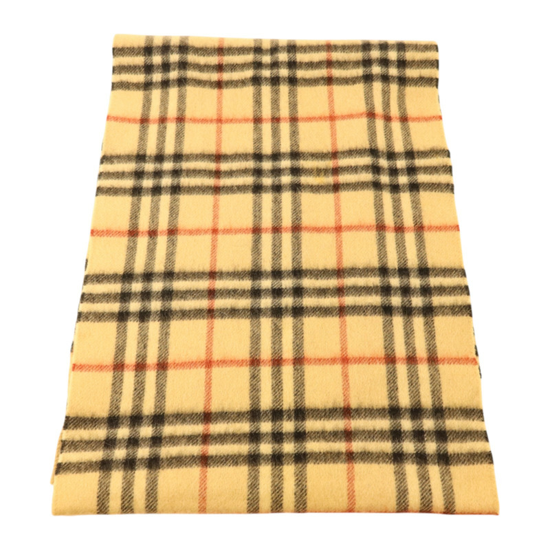 BURBERRY 羊絨Check Cashmere Scarf圍巾-1