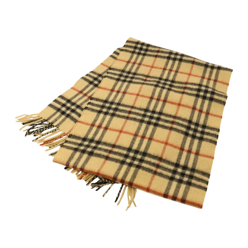 BURBERRY 羊絨Check Cashmere Scarf圍巾-5