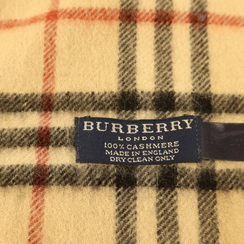 BURBERRY 羊絨Check Cashmere Scarf圍巾-6