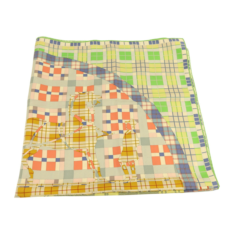 HERMES 絲質Scarf 90x90絲巾-4
