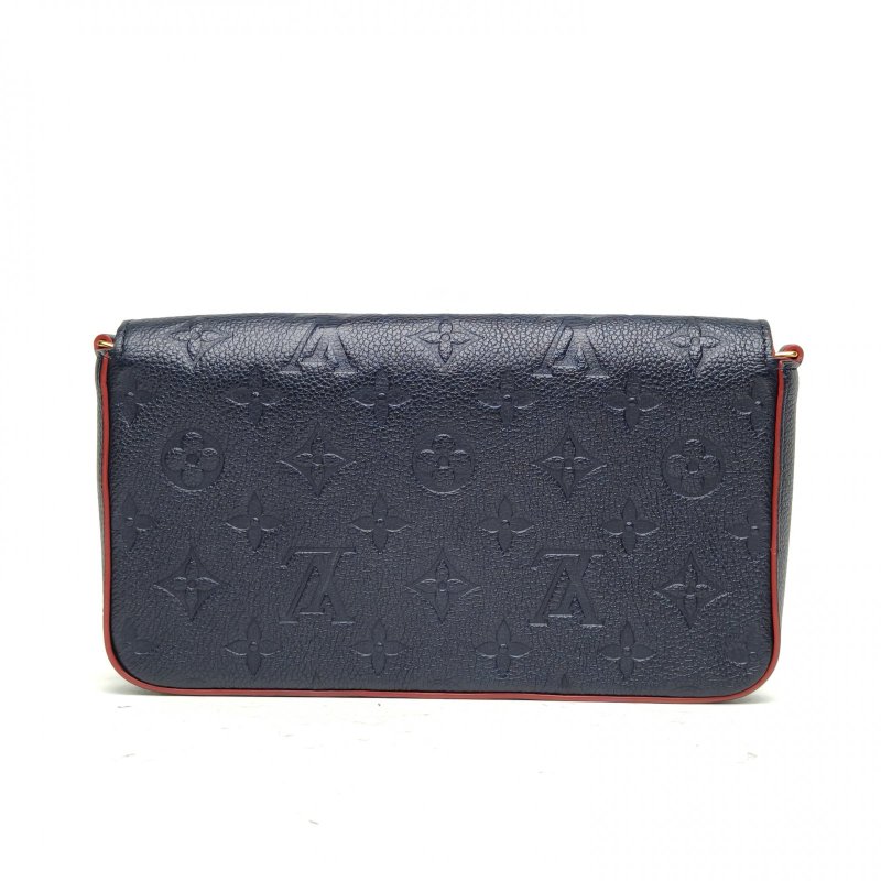 LOUIS VUITTON POCHETTEFELICIE三合一鏈條包墨藍色牛皮2018肩背包-2