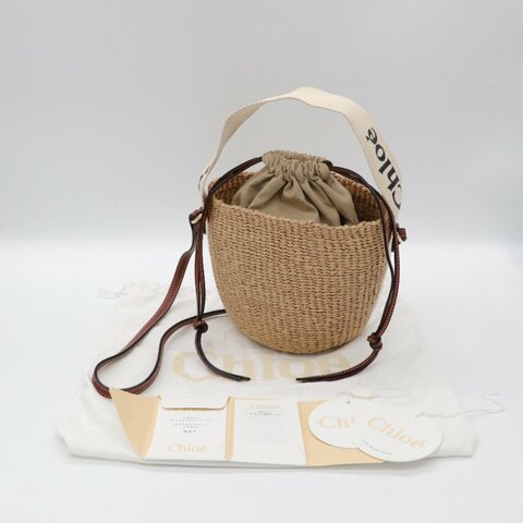 CHLOE 圓筒草編包