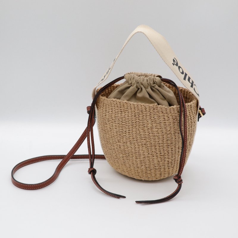 CHLOE 圓筒草編包-1