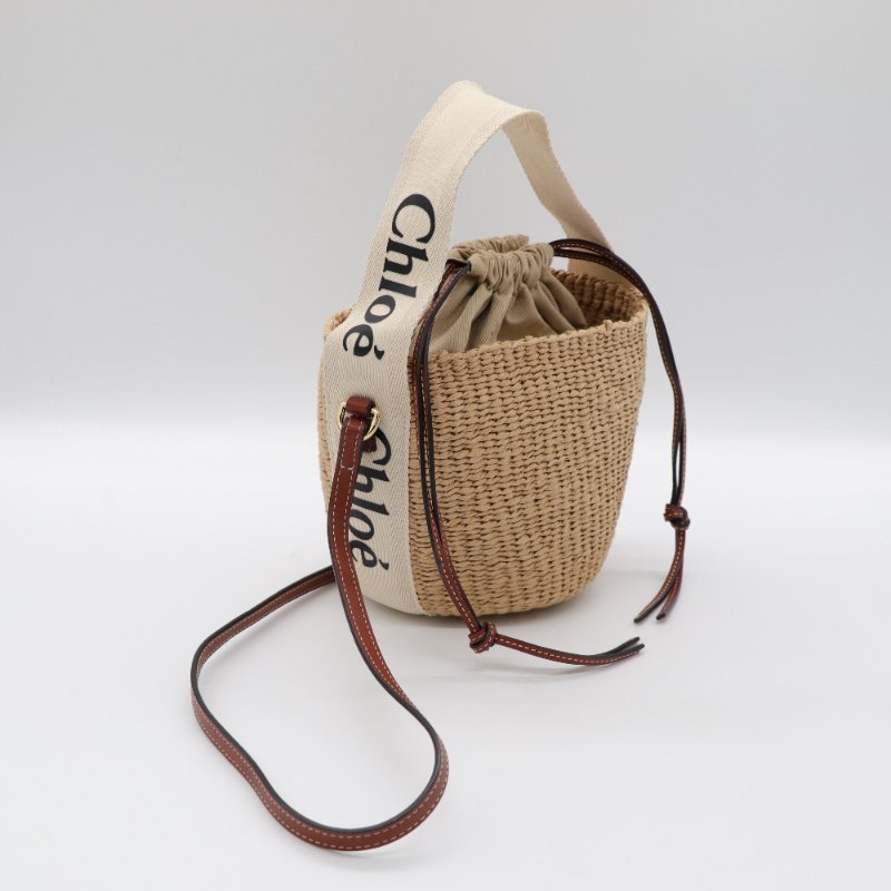 CHLOE 圓筒草編包-2
