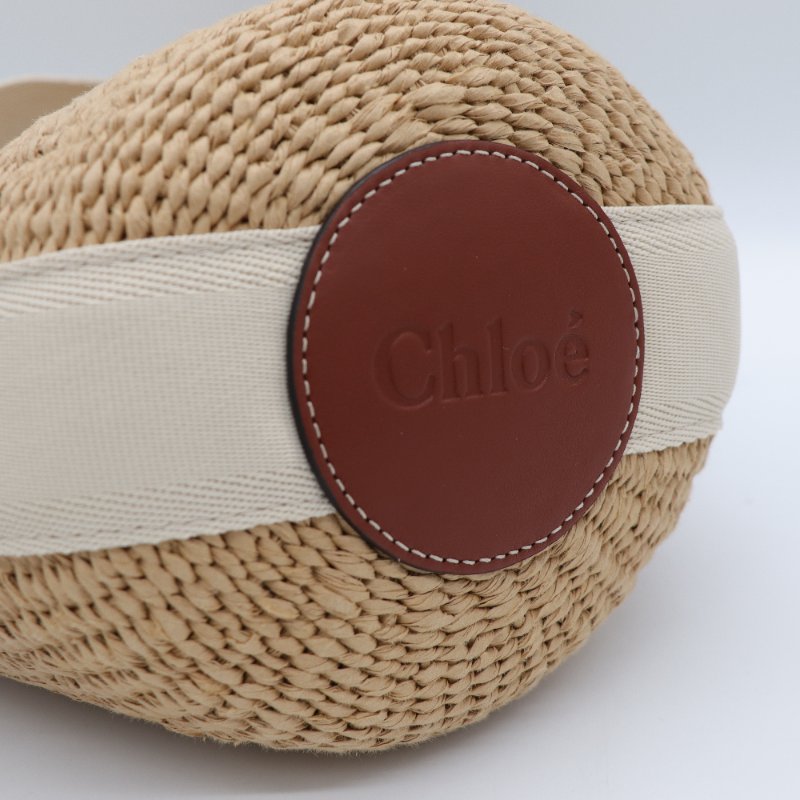 CHLOE 圓筒草編包-6
