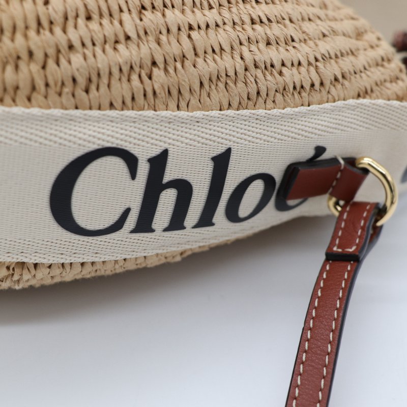 CHLOE 圓筒草編包-7