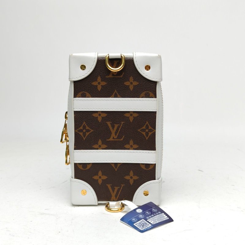 LOUIS VUITTON 拼色金扣2020NBASoftTrunkWallet聯名胸包斜挎包肩背包-2