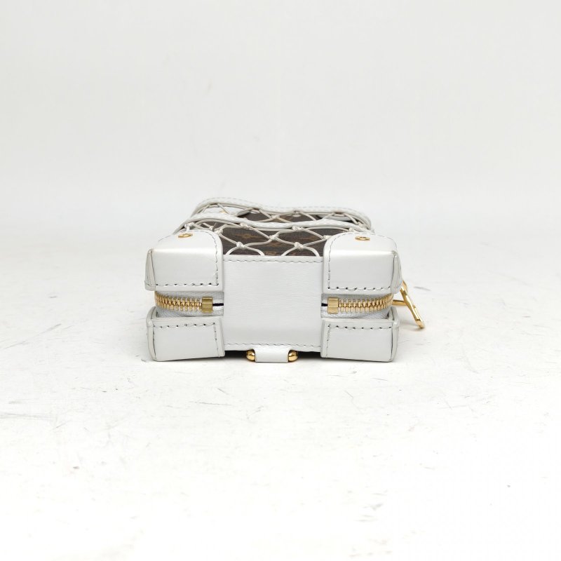 LOUIS VUITTON 拼色金扣2020NBASoftTrunkWallet聯名胸包斜挎包肩背包-4