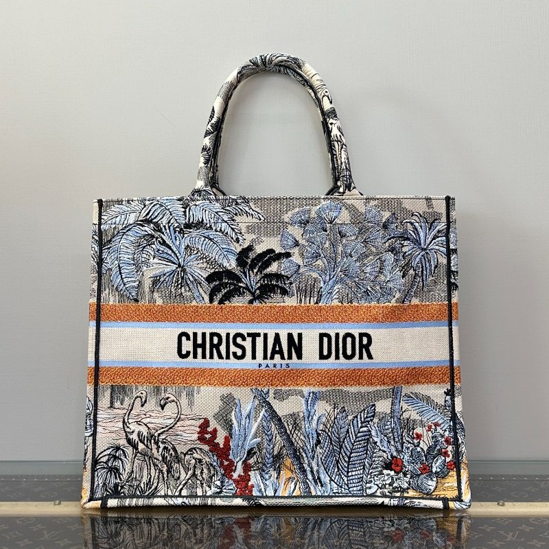 DIOR Tropicalia系列熱帶大號托特包41.5*34.5*18 98新配件塵袋-1
