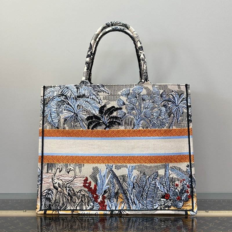 DIOR Tropicalia系列熱帶大號托特包41.5*34.5*18 98新配件塵袋-5