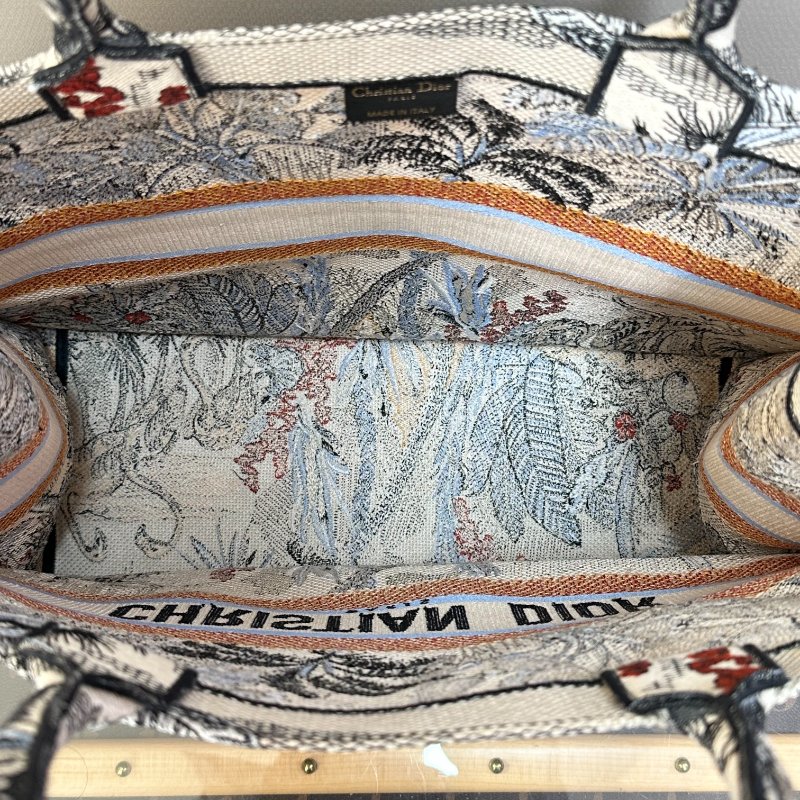 DIOR Tropicalia系列熱帶大號托特包41.5*34.5*18 98新配件塵袋-6