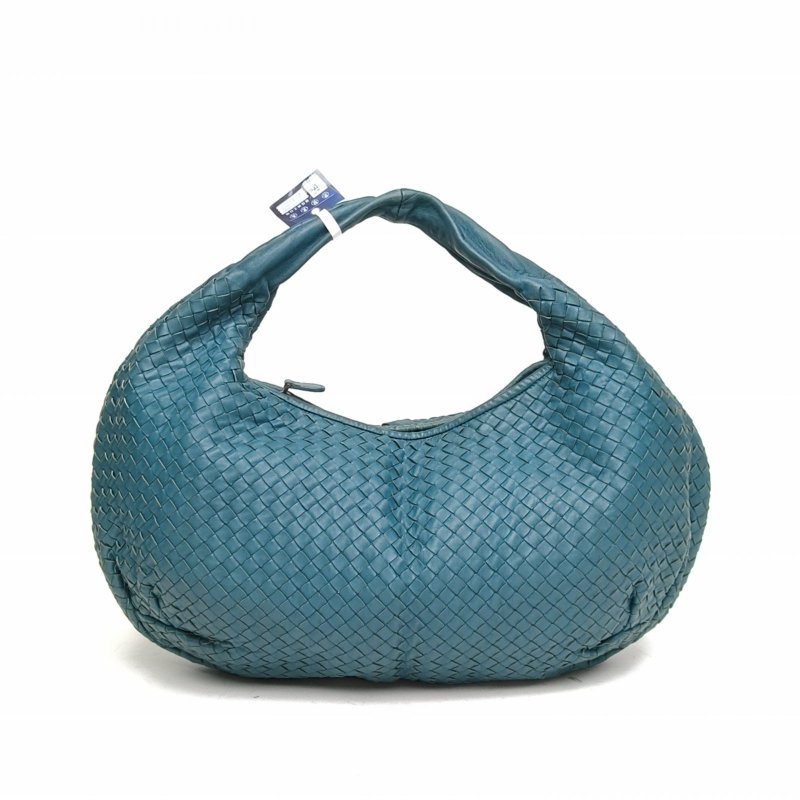 BOTTEGA VENETA 綠色羊皮和尚包肩背包-2