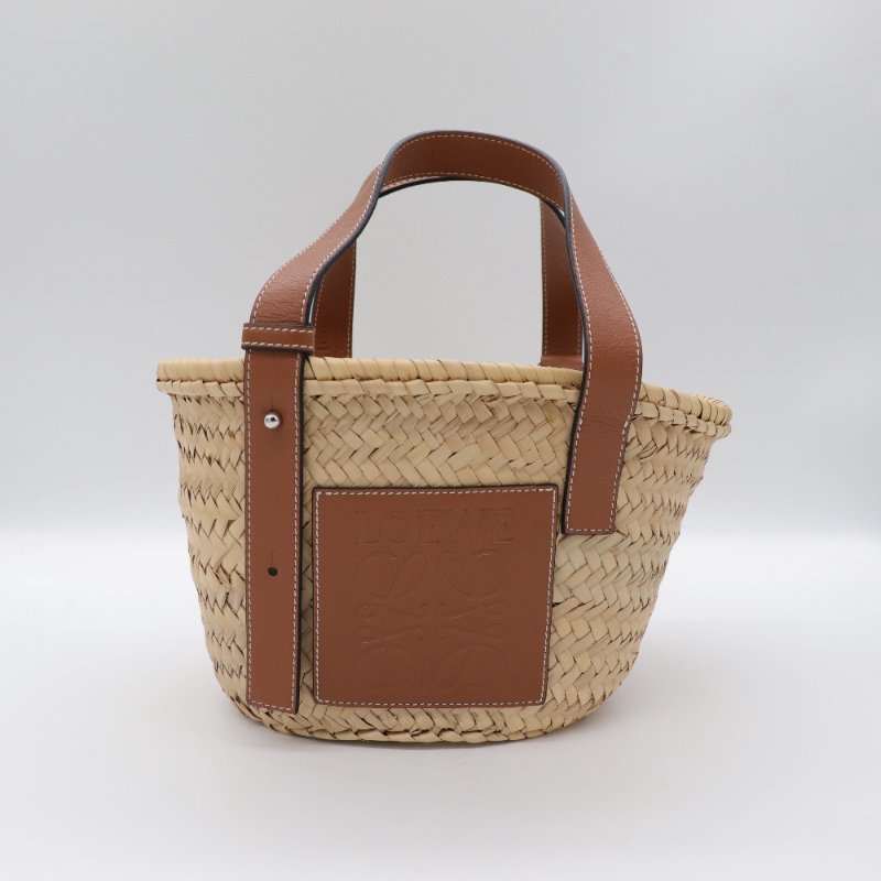 LOEWE LOGO手提 草編包-1