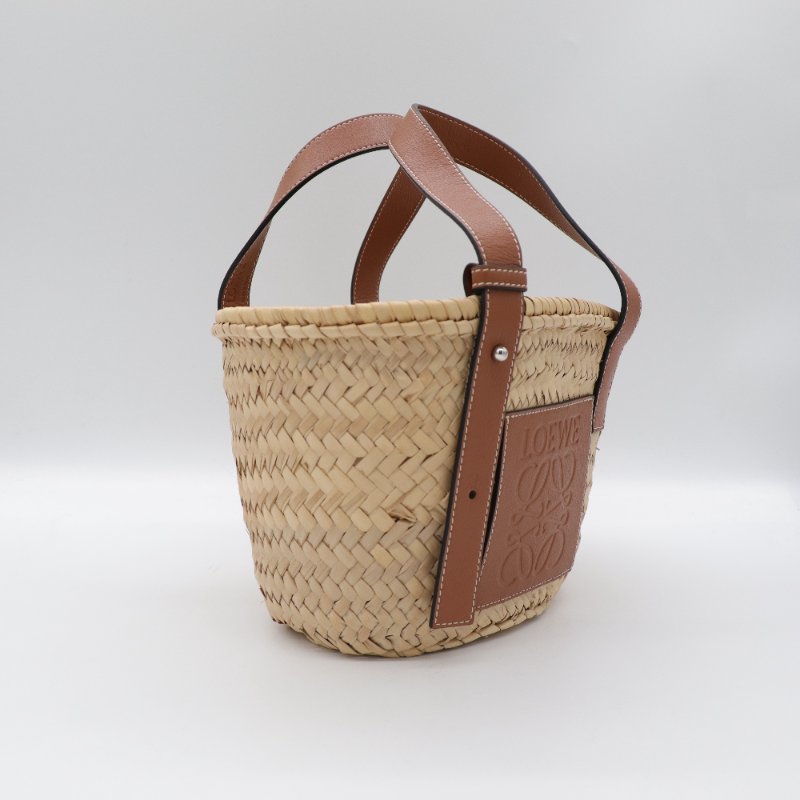 LOEWE LOGO手提 草編包-2