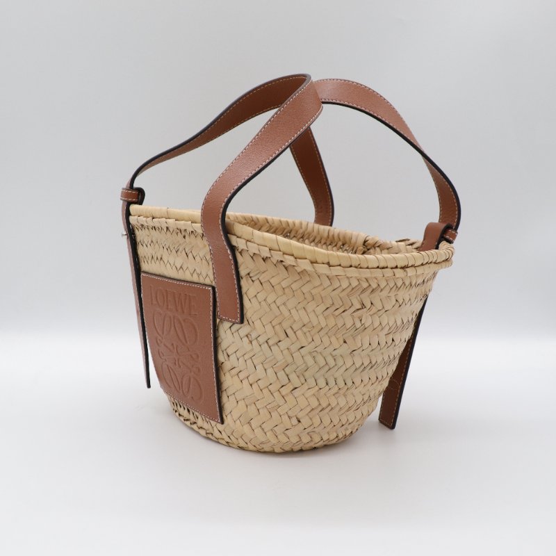 LOEWE LOGO手提 草編包-3