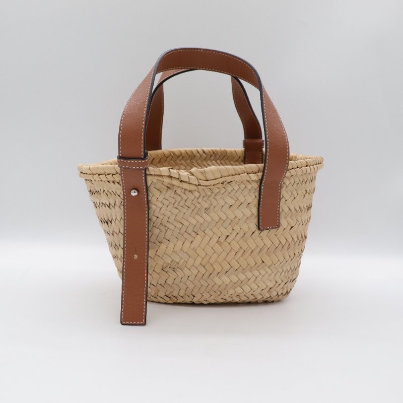 LOEWE LOGO手提 草編包-4