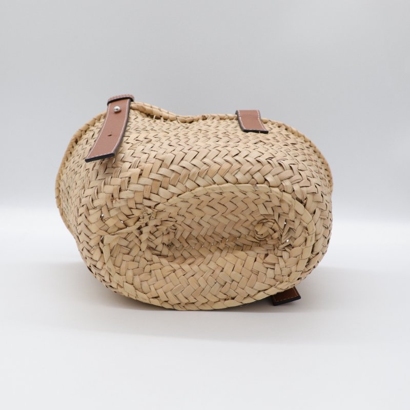 LOEWE LOGO手提 草編包-5