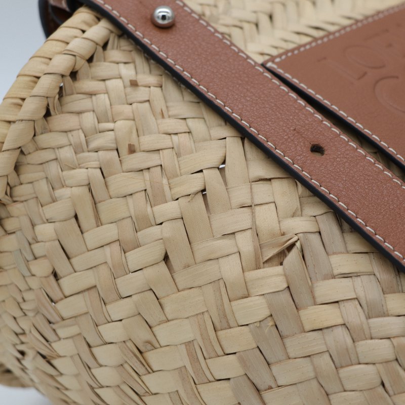 LOEWE LOGO手提 草編包-7
