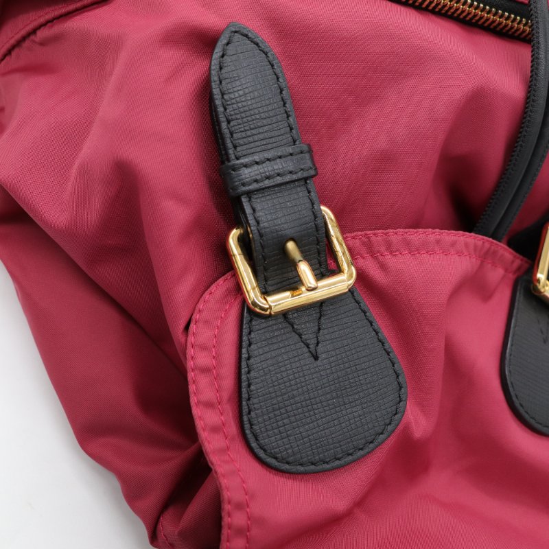 BURBERRY 紅後背包-9
