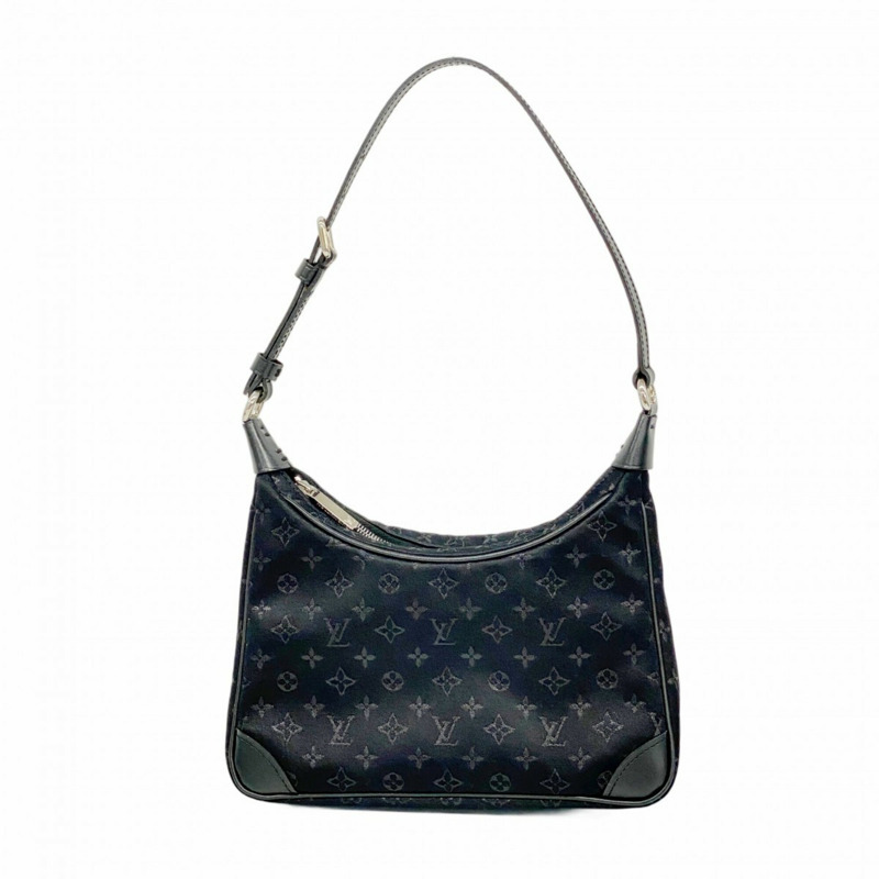 路易威登 Monogram Satin Little Boulogne 手提包 M92142 黑色（女士）-0