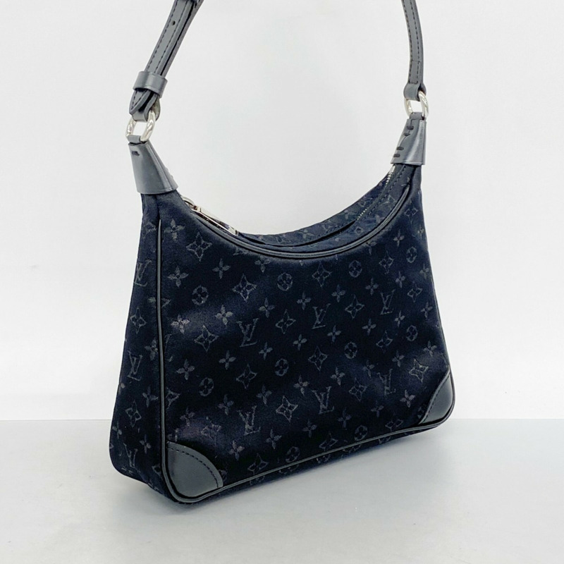 路易威登 Monogram Satin Little Boulogne 手提包 M92142 黑色（女士）-1